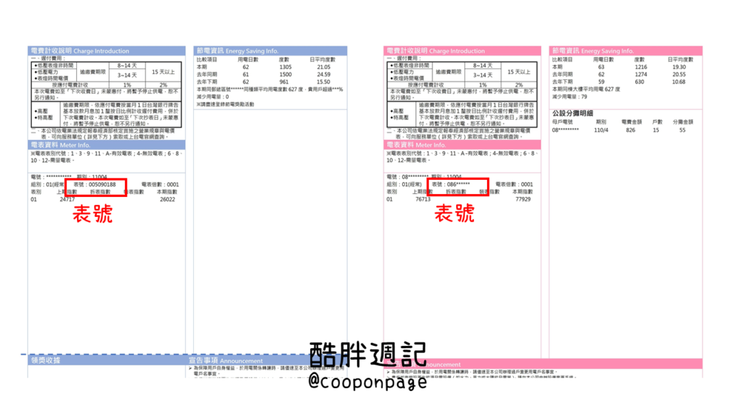 表號在哪裡